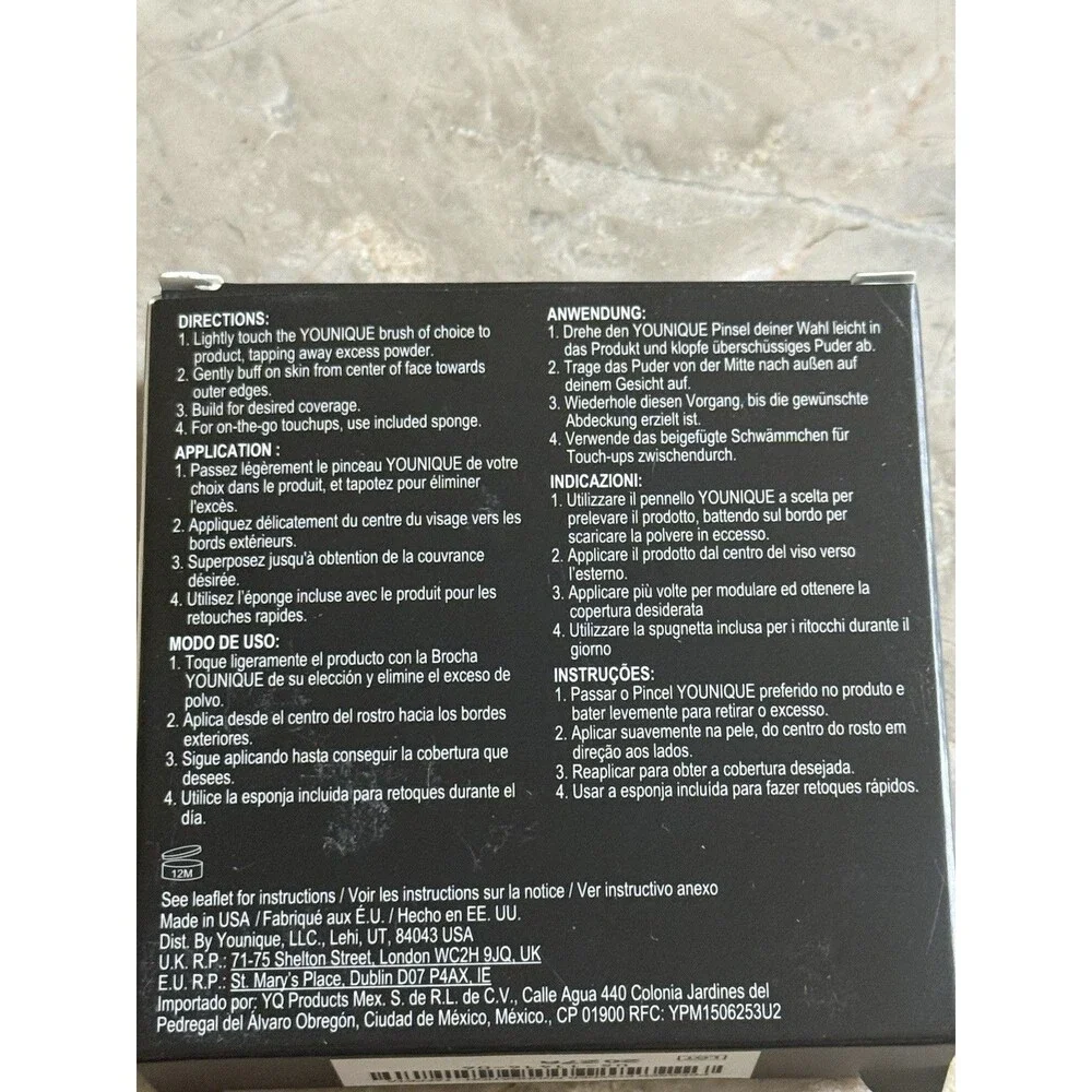 YOUNIQUE Mineral Touch Pressed Powder FOUNDATION Taffeta New
